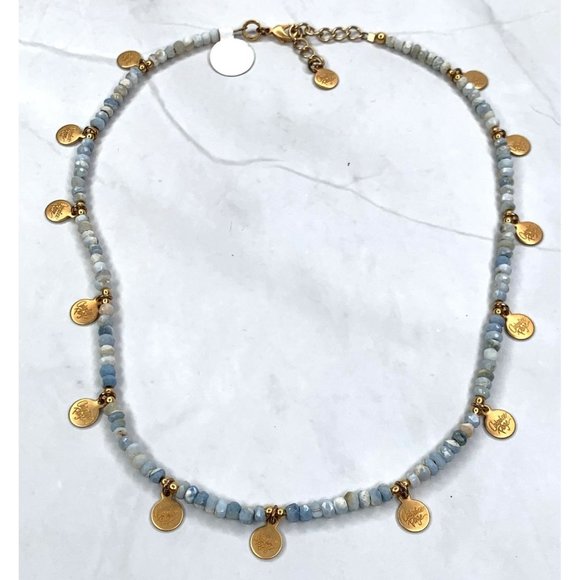 Catherine Page Logo Necklace Blue - Picture 2 of 6